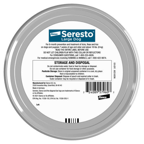 Seresto Flea and Tick Collar for Dogs