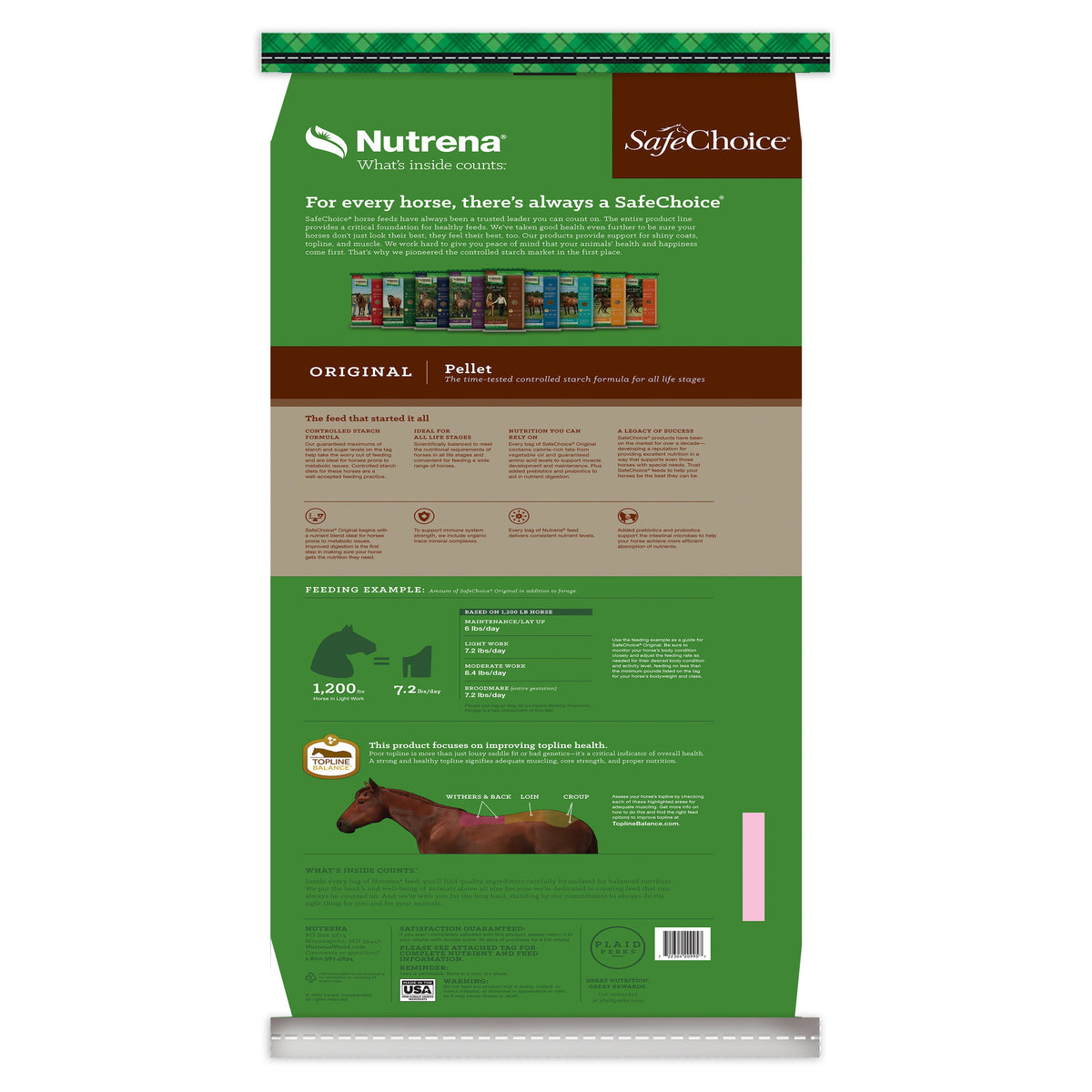 Nutrena® SafeChoice® Original Horse Feed - Richlands, NC - Onslow Feed ...